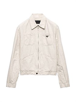 Классическая джинсовая куртка-блузон Prada с длинными рукавами и карманами, 100% хлопок 11011488