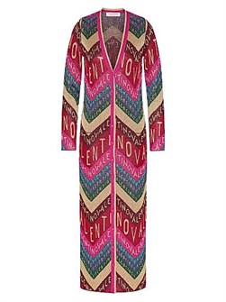 Valentino Garavani Кардиган Valentino Chevron Lurex с пуговицами, 81% вискоза, произведено в Италии 11013121