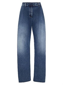 Свободные джинсы из хлопка с декором от Brunello Cucinelli, производство Италия 11014540