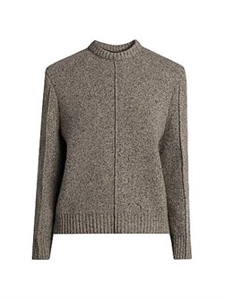 Тёплый свитер из шерстяной смеси Bottega Veneta с длинными рукавами и рифленым краем, Италия 11017411