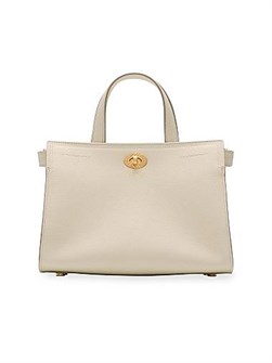 Burberry Сумка из натуральной кожи ',Cotswolds', с двумя ручками и съемным ремнём, сделанная в Италии 11011569