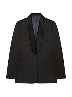 Жакет из кашемира Givenchy с высокой стойкой, кнопочной застежкой и карманами, произведен в Италии 11017852