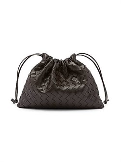 Bottega Veneta Кожаный кошелек-сумка Intrecciato с регулируемым плечевым ремешком, размером 32 см x 23 см x 1 см 11019969