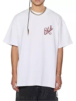 Оверсайз футболка Ksubi Kursed Ekcess с круглым вырезом из 100% хлопка 10041420