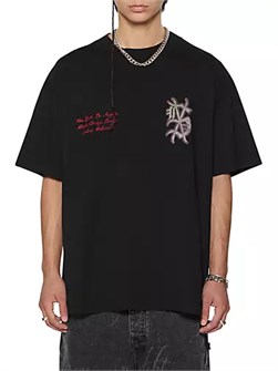 Хлопковая футболка оверсайз с круглым вырезом и коротким рукавом от Playoff Ekcess Ksubi 10041446