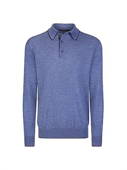 Свитер-поло Stefano Ricci из кашемира и шёлка с крокодиловыми кожаными вставками, Италия 11011215