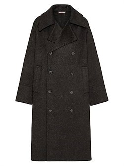 Двубортное пальто оверсайз из мохера с подкладкой от Valentino Garavani, Италия 11029216