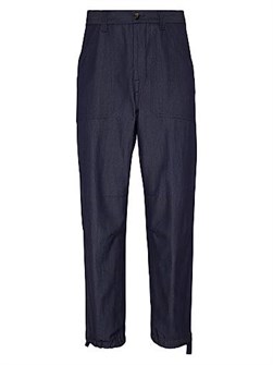 Брюки relaxed fit из твила с влагоотталкивающей обработкой, 60% шерсть мериноса, 36% абака, 4% шелк, Brunello Cucinelli 11013966