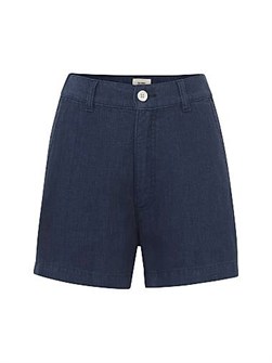 Dl1961 Льняные шорты Taylor с высокой талией, пятью карманами и завязками, стильный повседневный вариант 11014741