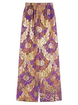 Valentino Garavani Штаны Fil Coupe Lame Cachemire Apres L',Hiver с эластичным поясом и шелковой подкладкой, Италия 11028615