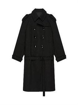 Оверсайз тренчкот из шерсти Givenchy с классическим воротником и регулируемым поясом, Италия 11017825