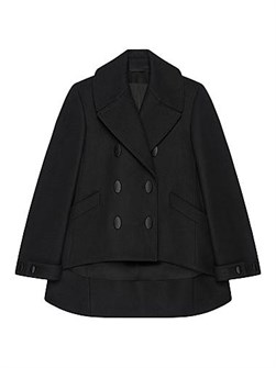 Givenchy Oversized Asymmetric Peacoat in Wool 11020301