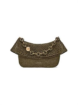 Сумка через плечо из раффии и кожи LOEWE x Paula',s Ibiza, размеры 27 см x 18 см x 13 см 11009559