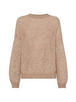 Сетчатый свитер из мохера, хлопка и шерсти от Brunello Cucinelli, Италия 11014499