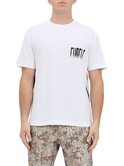 Purple Фиолетовая хлопковая футболка с логотипами и круглым вырезом, 100% хлопок, короткий рукав 11008865