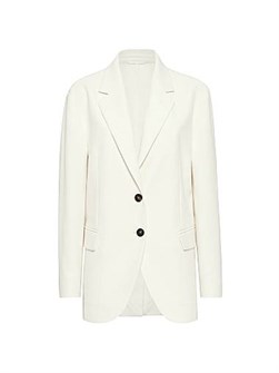 Кавалерийский блейзер из хлопка и льна с монили Brunello Cucinelli, Италия 11028577