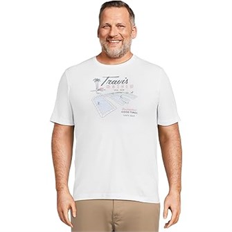 Футболка Travis Mathew On Vacation с короткими рукавами, 100% хлопок, комфортный прямой крой 11030534