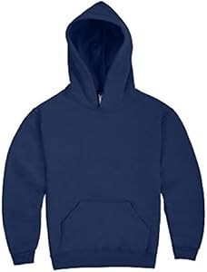 Молодёжная толстовка с капюшоном Jerzees из флиса, с прочными швами, 50% хлопка и 50% полиэстера, тёмно-синяя, размер X-Large 10022374