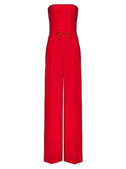 Комбинезон из 100% мериносовой шерсти без бретелей с боковой молнией Valentino Garavani 11030357