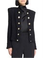 Balmain Spencer Tweed Collarless Jacket 11012654