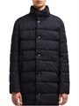 Длинный пуховик Vallonpierre Moncler из 100% натуральной шерсти с наполнителем 90% пух, капюшоном и карманами на кнопках 11025977