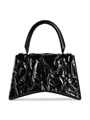 Balenciaga Сумка Hourglass Small из натертой овечьей кожи с ручкой, размером 23 x 15 x 10 см, с регулируемым ремешком 11008750