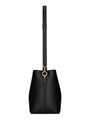 Saint Laurent Женская сумка-ведро из гладкой телячьей кожи с замком и множеством удобных карманов 11016204