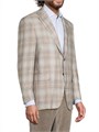 Спортивный клетчатый пиджак Canali из итальянского кашемира с двумя пуговицами и длинными рукавами 11009398