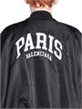 Унисекс куртка варсити Cities Paris от Balenciaga из легкого нейлона, большого размера, со спущенными плечами, производство Италия 11015286