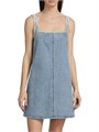 Мини-платье Jayde из хлопкового денима с отделкой и квадратным вырезом от Rag &amp, Bone 10042256