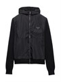 Кардиган Prada с капюшоном и логотипом, из 30% кашемира и 70% шерсти 11025735