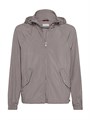 Легкая куртка с капюшоном из техно-ткани без подкладки от Brunello Cucinelli с молнией и регулируемым воротником 11015606