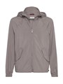 Легкая куртка с капюшоном из техно-ткани без подкладки от Brunello Cucinelli с молнией и регулируемым воротником 11015606