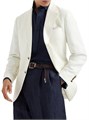 Brunello Cucinelli Костюмный пиджак Diagonal Deconstructed Cavallo из льна, шерсти и шелка с фигурными пуговицами и внутренними карманами 11028828