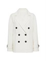 Пальто кавалерийского стиля из хлопка и льна Brunello Cucinelli с отделкой манжет и подкладкой из шелкового крепа 11028475