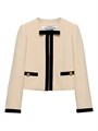 Prada Single Breasted Compact Sable Jacket 11028071