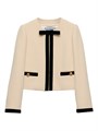 Prada Single Breasted Compact Sable Jacket 11028071