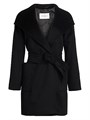 Max Mara Rialto Camel Hair Hooded Wrap Coat 11018279