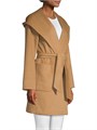 Max Mara Rialto Camel Hair Hooded Wrap Coat 11018279