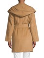 Max Mara Rialto Camel Hair Hooded Wrap Coat 11018279