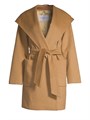 Max Mara Rialto Camel Hair Hooded Wrap Coat 11018279
