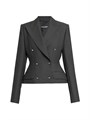 Двубортная шерстяная куртка Dolce &amp, Gabbana с отделкой из 100% шелка, Италия 11021669