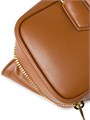 Miu Miu Сумка с кожаными ручками, мягкой наполнителем, регулируемым ремнем и золотистой фурнитурой, размер 27x12x9 см 11015395