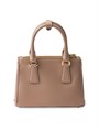 Prada Мини-сумка из сафьяновой кожи с ручками и плечевым ремнем, 18x12,5x8,5 см 11025316