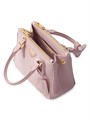 Prada Мини-сумка из сафьяновой кожи с ручками и плечевым ремнем, 18x12,5x8,5 см 11025316