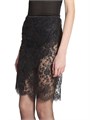 Saint Laurent Wrap Pencil Skirt in Lace 11017971