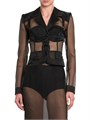 Dolce &amp, Gabbana Marquisette Sheer Single-Breasted Jacket 11030564