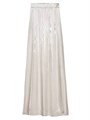 Prada Long Pleated Satin Skirt 11008135