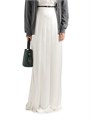 Prada Long Pleated Satin Skirt 11008135