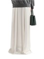 Prada Long Pleated Satin Skirt 11008135